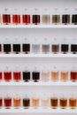 Colorful Liquids on Shelves