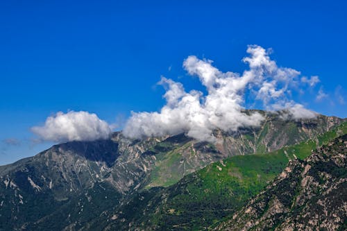 Clouds on Top of a Mountain