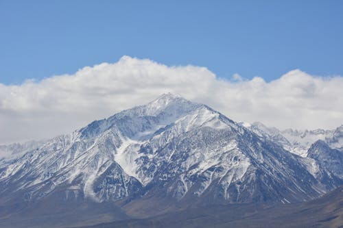 Photo of a Mountain Covered with Snow