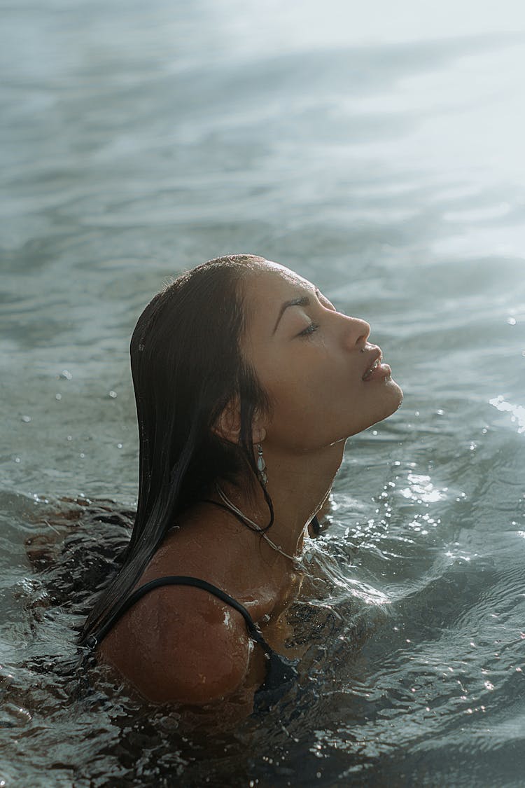 Photo Of A Swimming Woman 