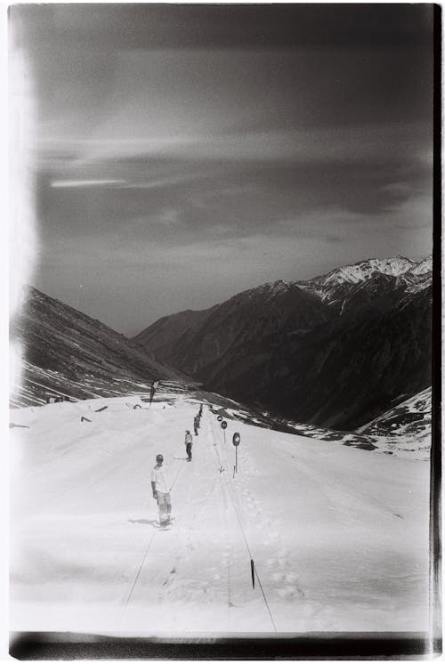 Skiers on Ski Slope