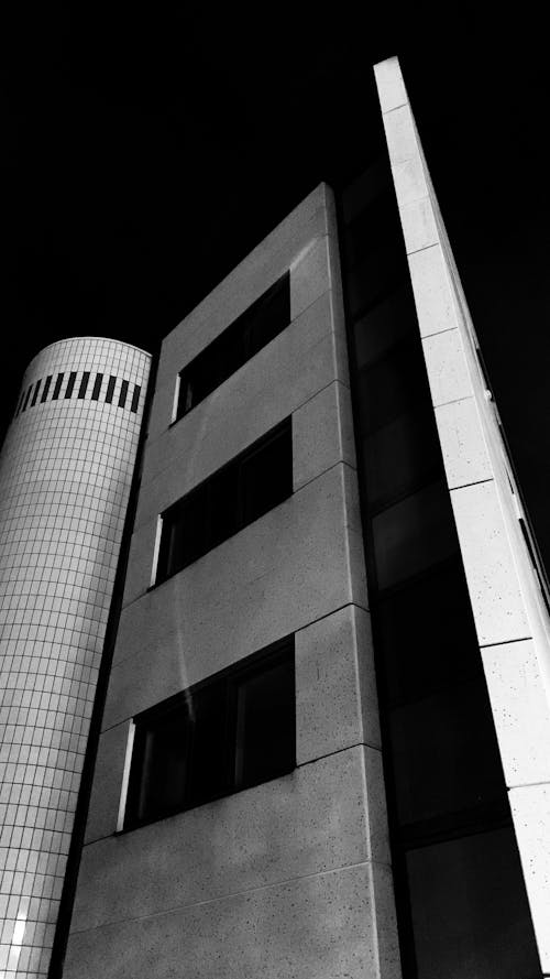 Free Modern Geometric Buildings in City Stock Photo