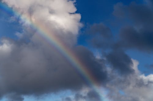 Fotos de stock gratuitas de al lado del océano, arco iris, cielo azul