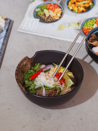 Rice-noodle bowl, Nadin Sh on Pexels