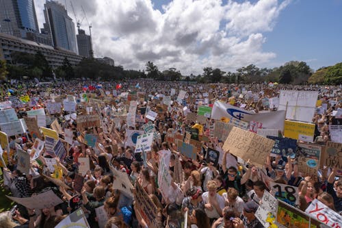 People Protesting to Save the Earth