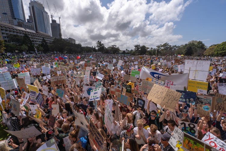 People Protesting To Save The Earth