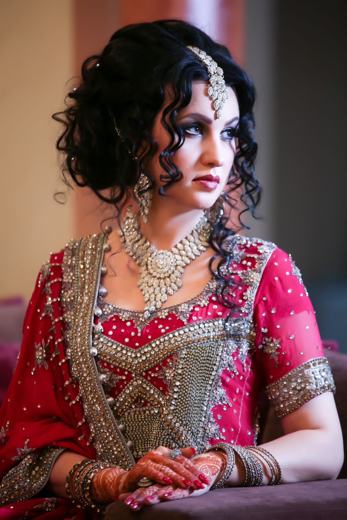 Pakistani bride in traditional bridal attire in Lahore