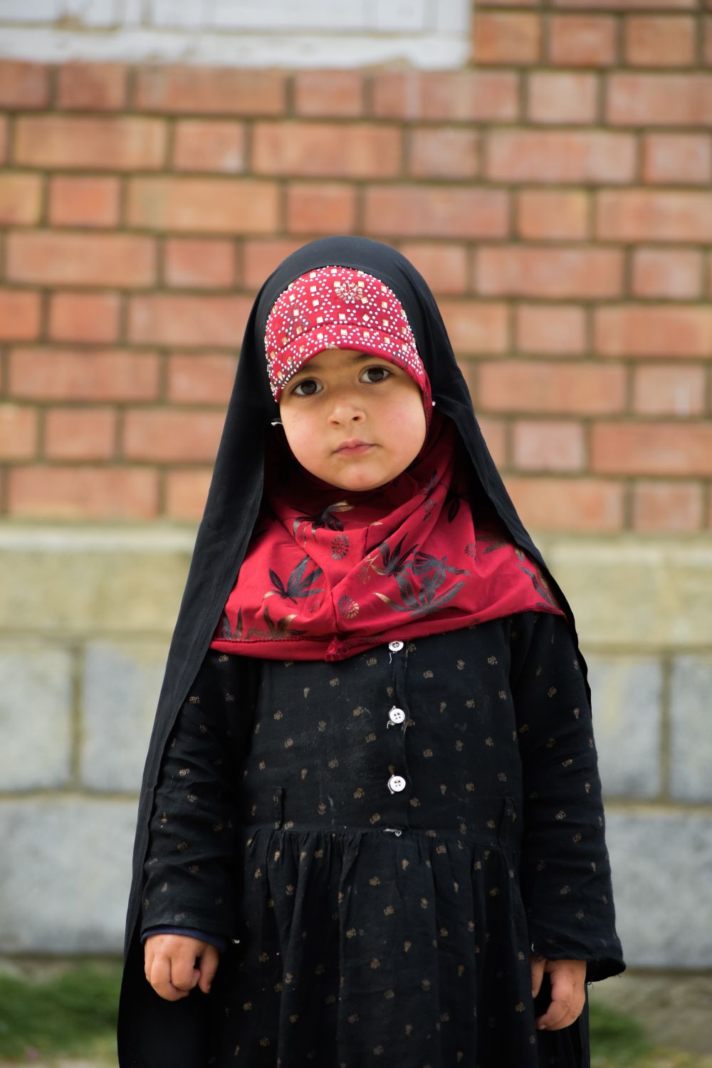 Girl in Black Dress Wearing Hijab · Free Stock Photo