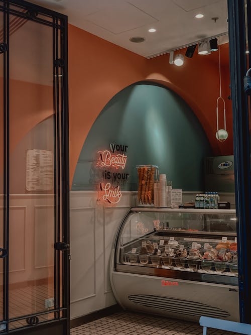 Interior of Ice Cream Shop