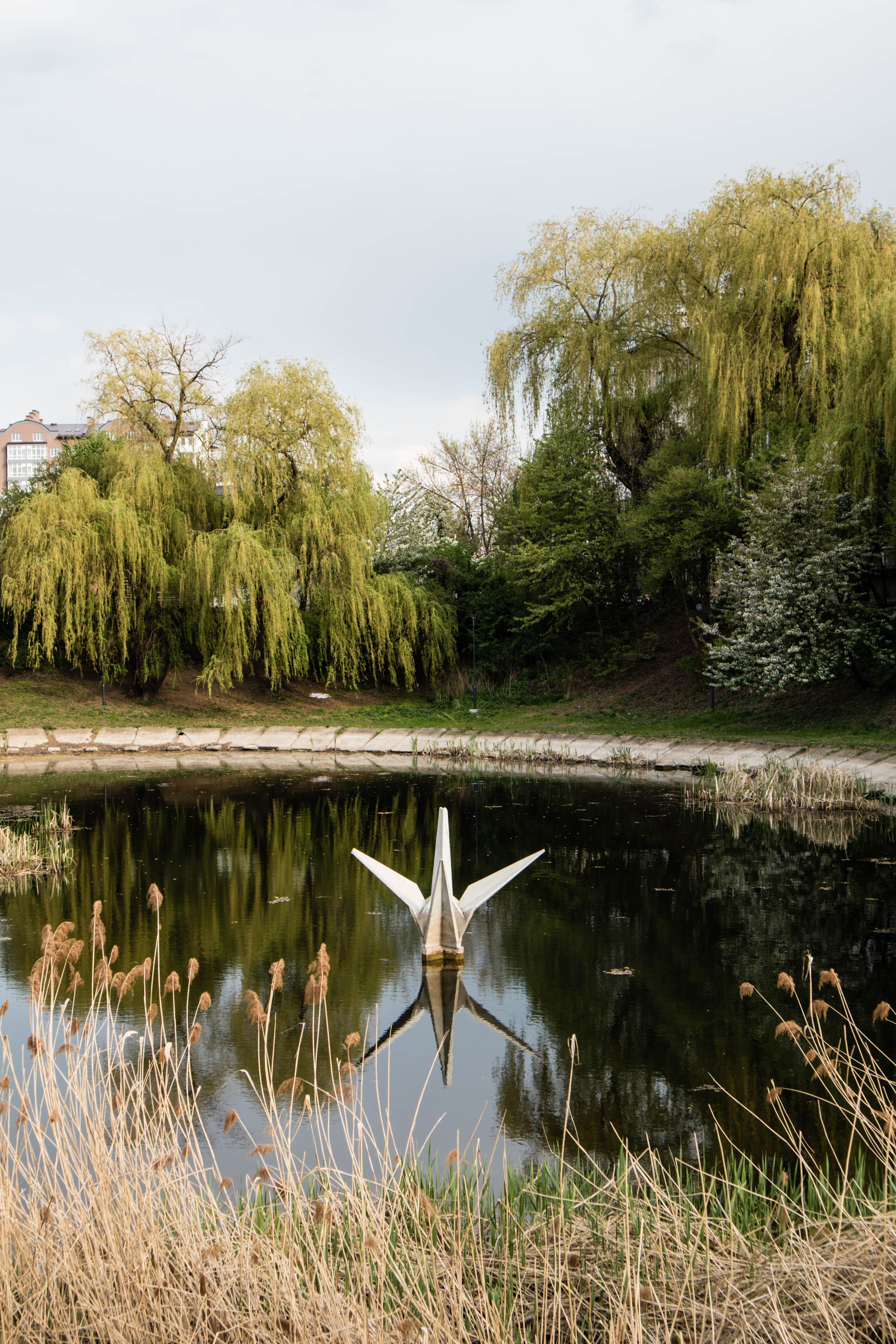 Chapel Reflection in Pond · Free Stock Photo
