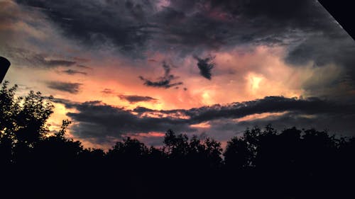 Ingyenes stockfotó felhők, naplemente, vihar témában