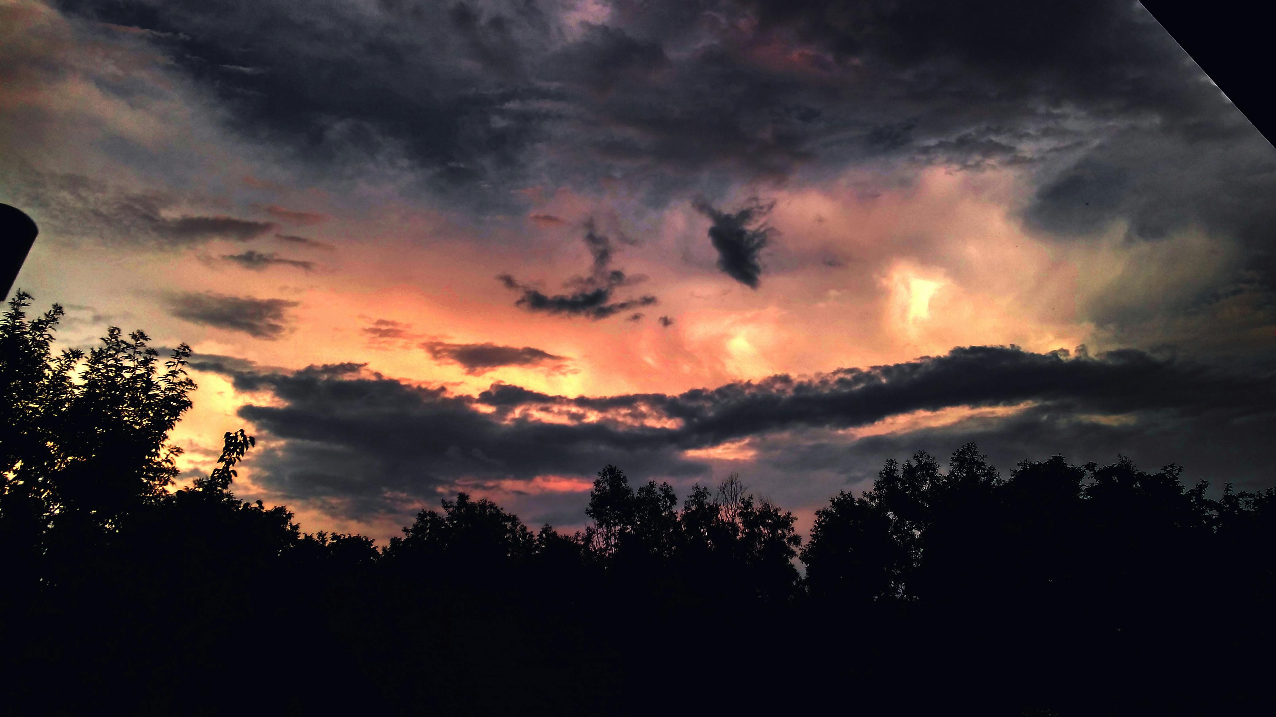 Free stock photo of clouds, storm, sunset