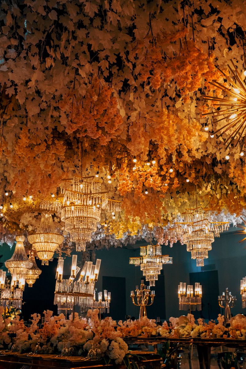 Reception decor details