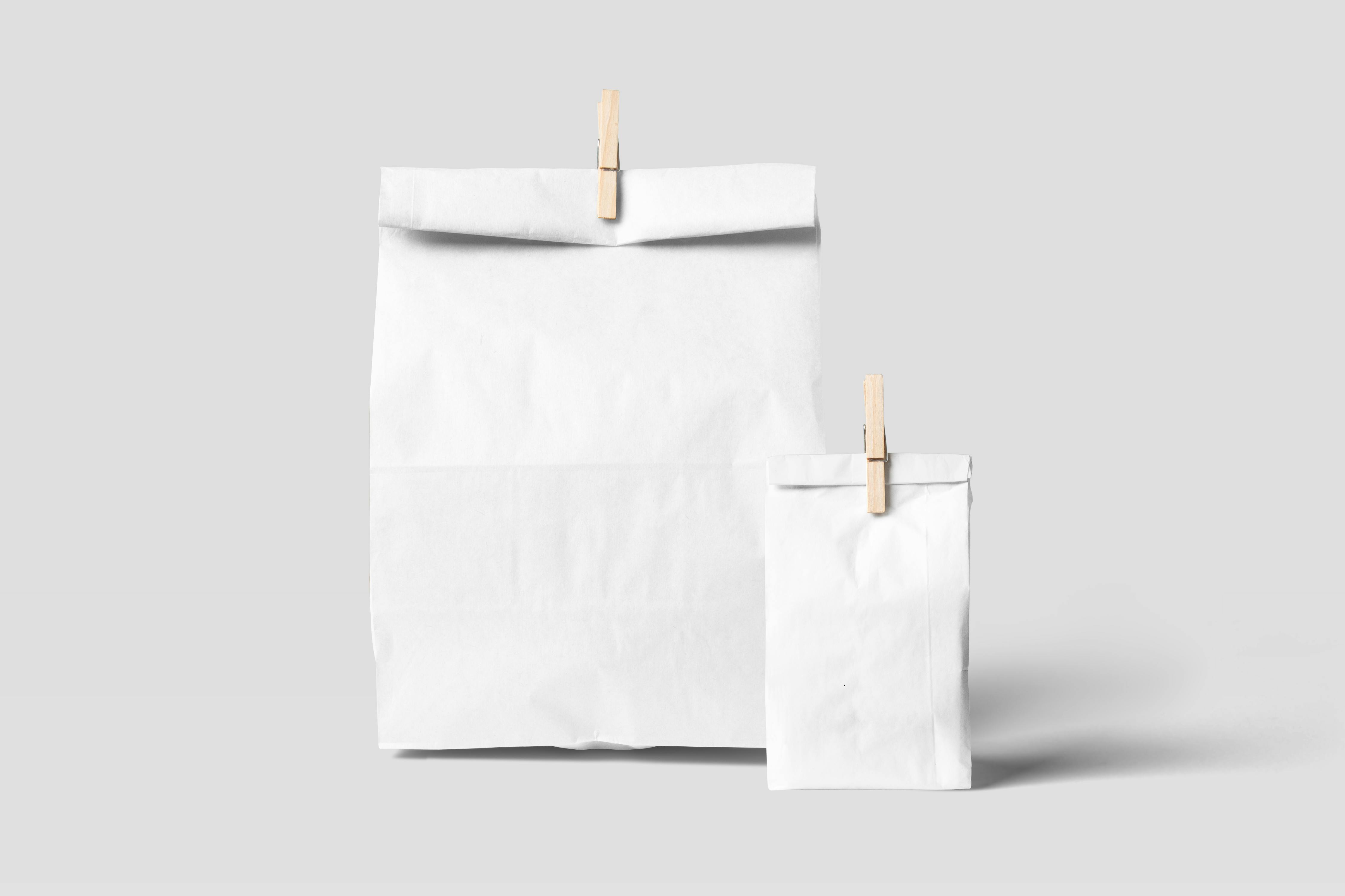 Paper Bags WHITE #10 500/1 Width 16.8cm Length 33.5cm