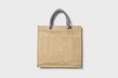 Custom branded jute tote bag