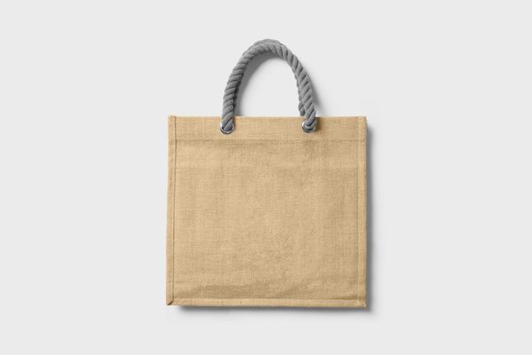 Jute tote bag sample