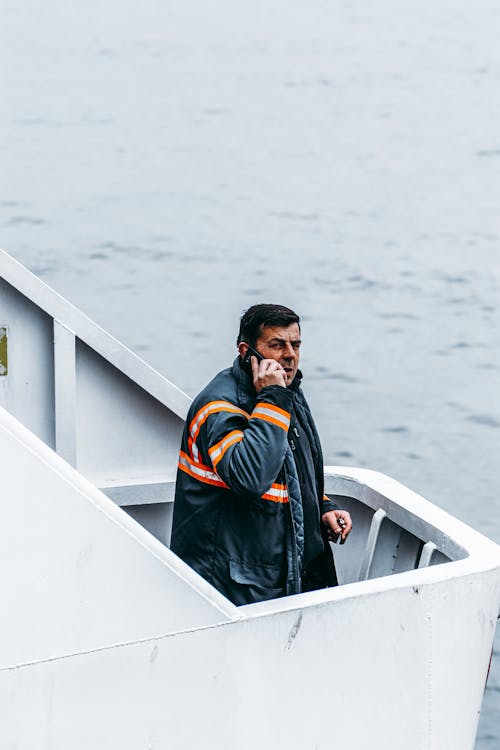 A Man Talking on the Phone