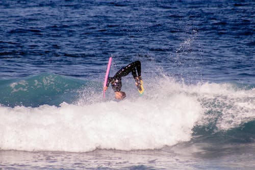 A Person Going Surfing 