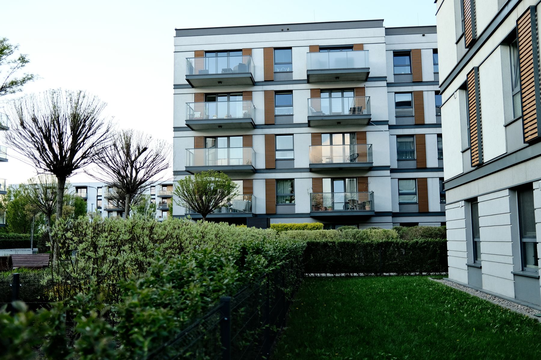 Contemporary multifamily residential property