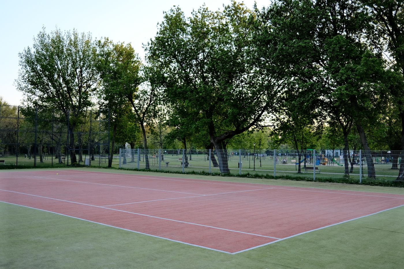 Clayfield show courts on a competition morning