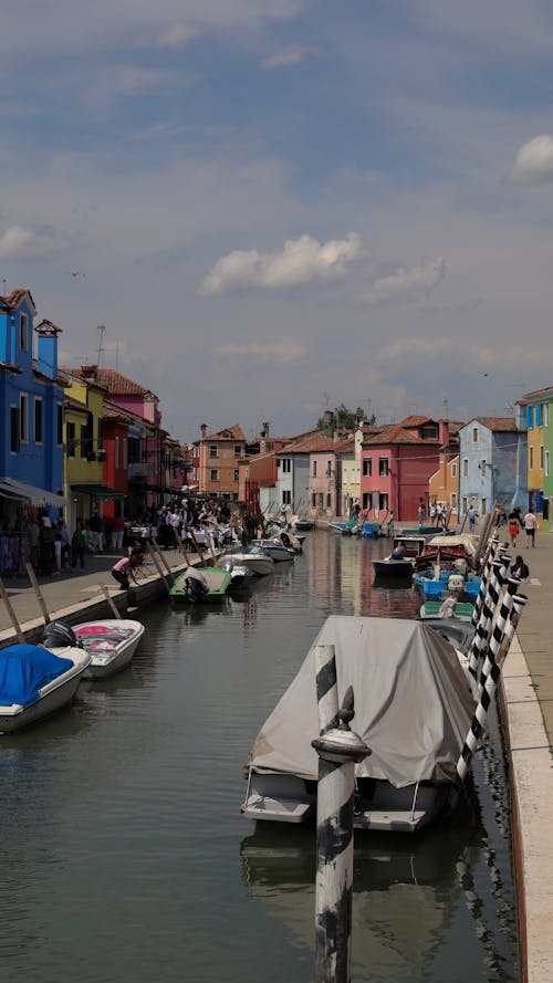 Foto d'estoc gratuïta de barques, canal, carrer de la ciutat