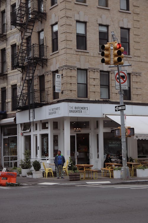 A Restaurant on the Corner of a Street 