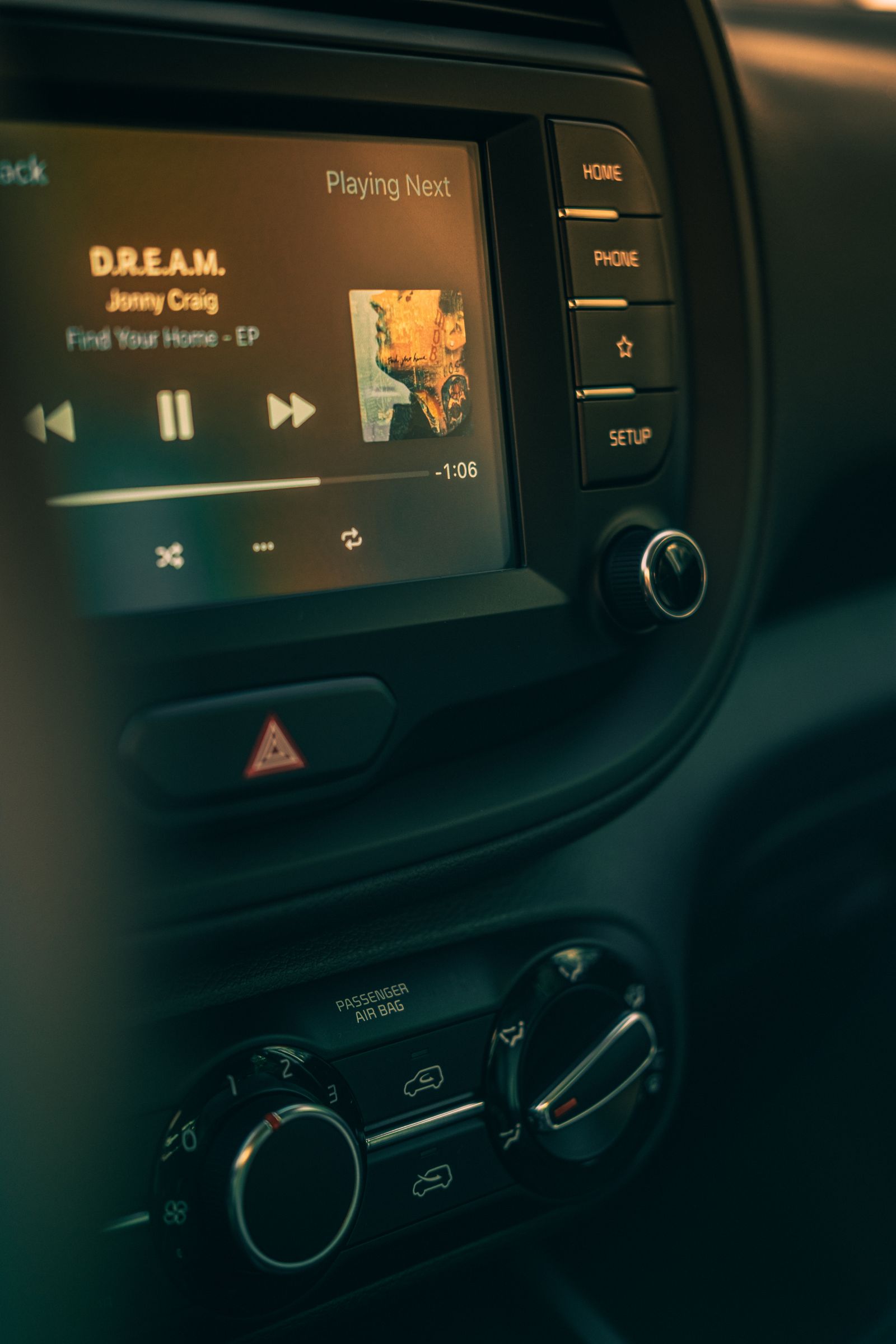 Modern car stereo and multimedia display