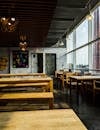 Brown Wooden Table and Chairs