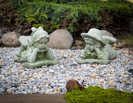 Garden Decorations in Yard