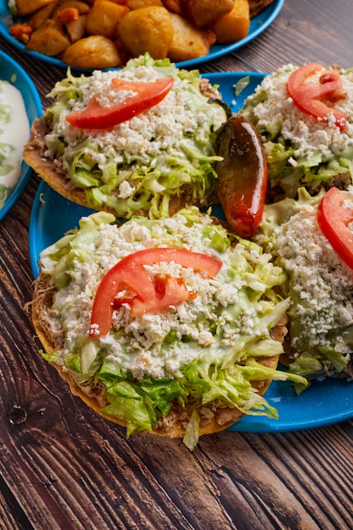 Bread with Cheese and Vegetables for Breakfast