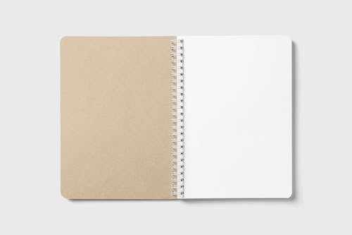Opened Notebook with Blank Pages · Free Stock Photo
