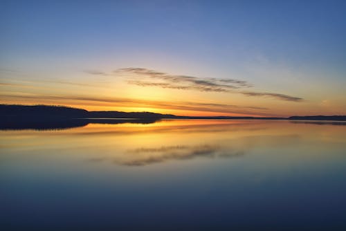 Fotobanka s bezplatnými fotkami na tému jazero, magická hodina, pokojný