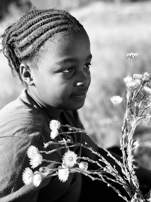 Photos gratuites de bouquet, enfant, fille afro-américaine