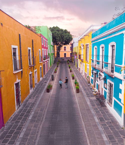 一對, 人行道, 墨西哥 的 免费素材图片