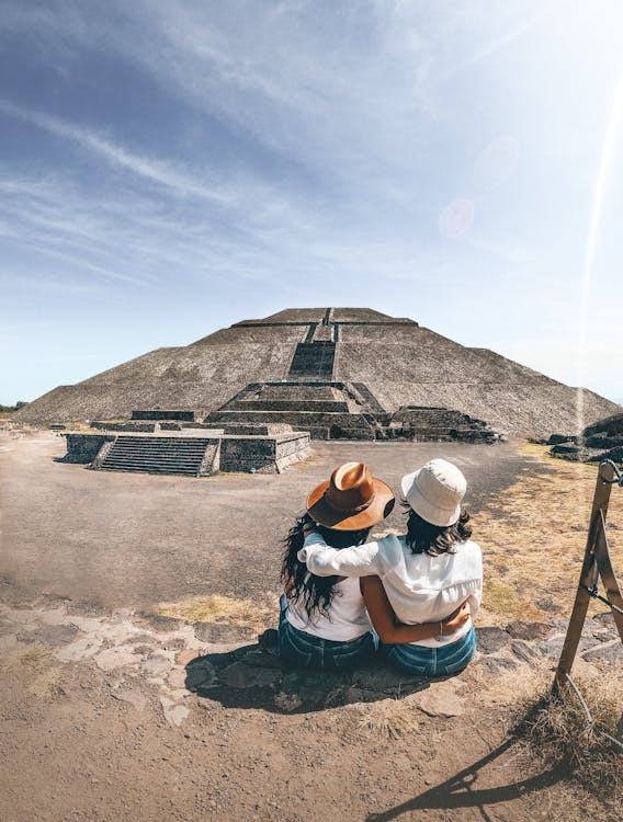 Free Pyramid of the Sun in Mexico Stock Photo