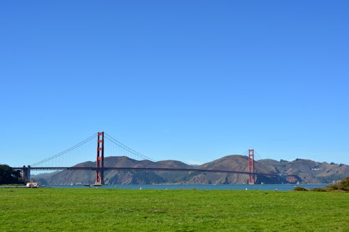 Kostenlos Kostenloses Stock Foto zu berge, blauer himmel, golden gate bridge Stock-Foto