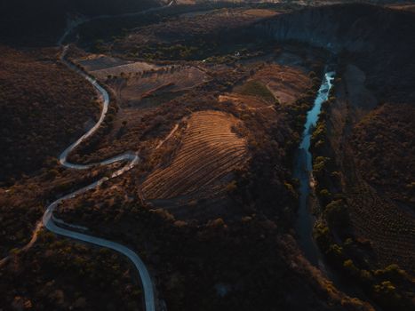 Aerial View on South Mexico Landscape 