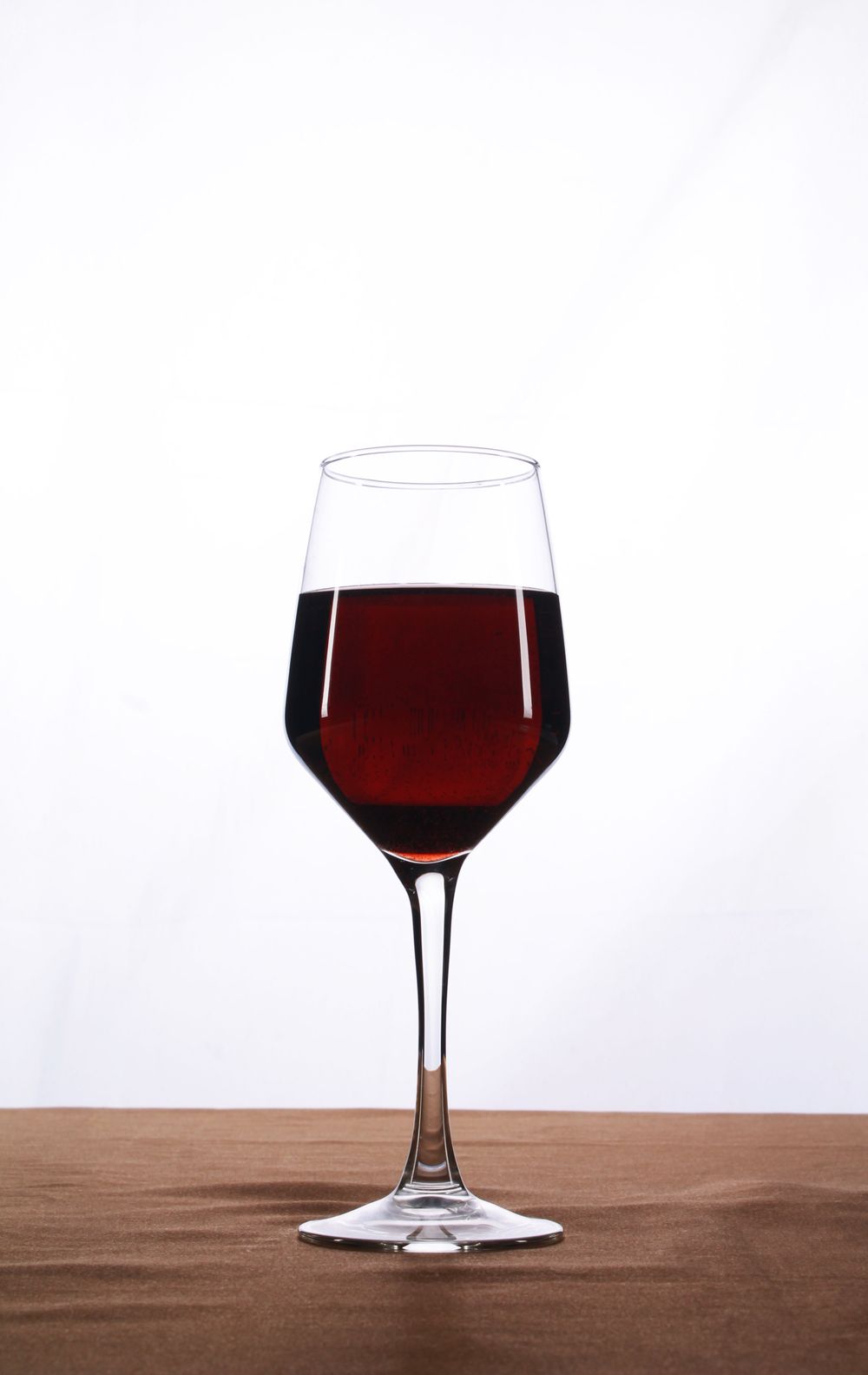 A glass of red wine