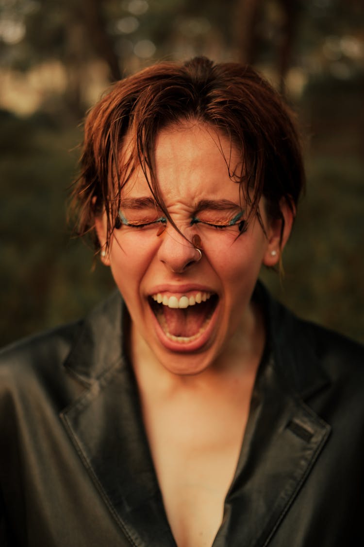 Portrait Of A Woman Screaming 