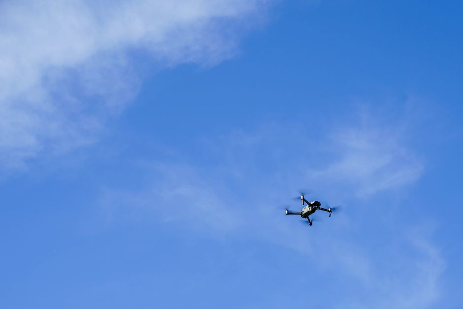 drone flying sky satellite