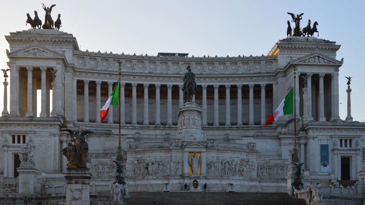 Old Historic Building With Monuments