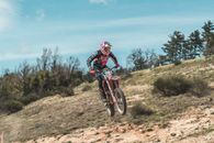 Motorcyclist during Motorcross race