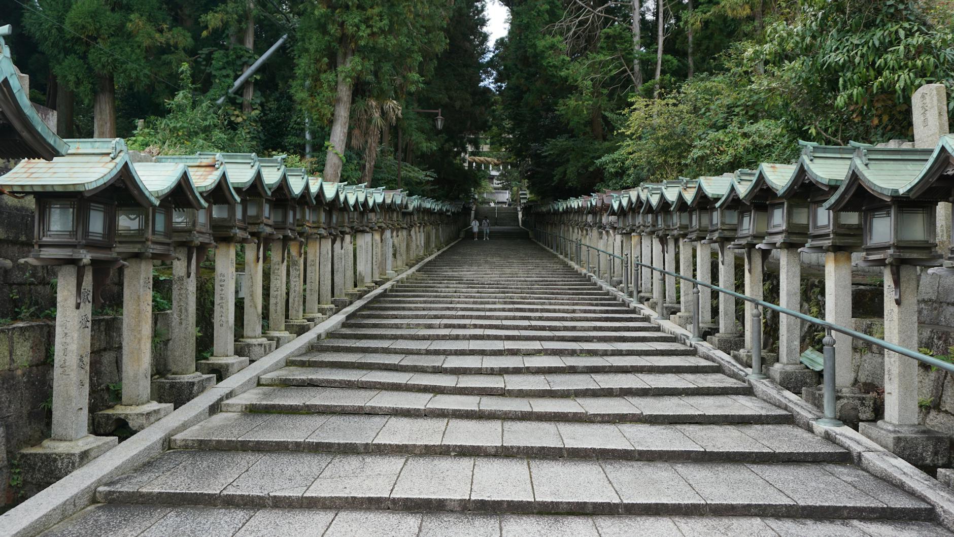 Little Shrines along Steps