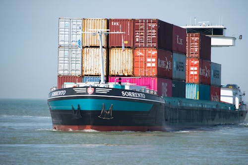 Container Ship on the Ocean