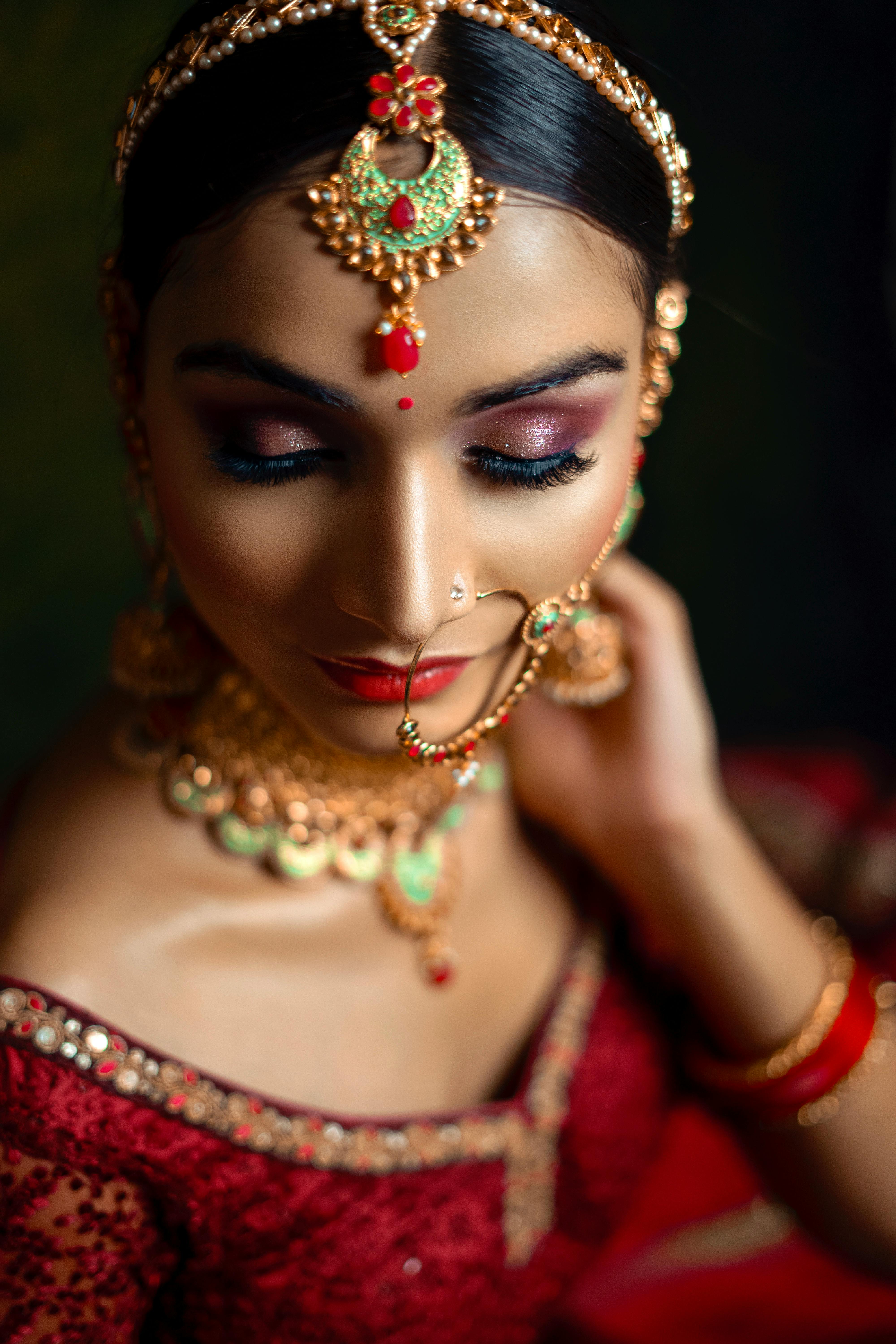 a portrait of an indian bride, intricate henna tattoos | Stable Diffusion