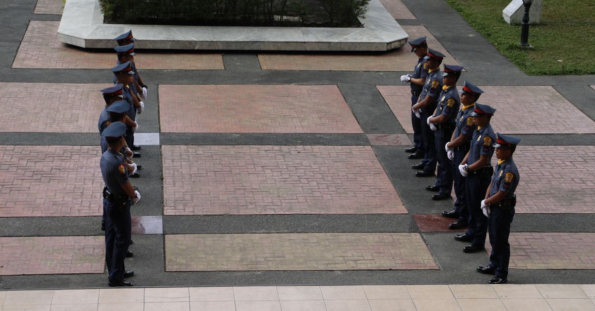 Police Officers Standing on Muster · Free Stock Photo