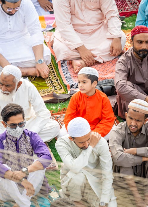 伊斯蘭教, 坐, 垂直拍摄 的 免费素材图片