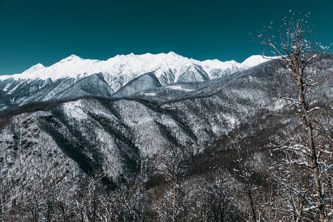 Free Mountains of the Caucasus Range Stock Photo