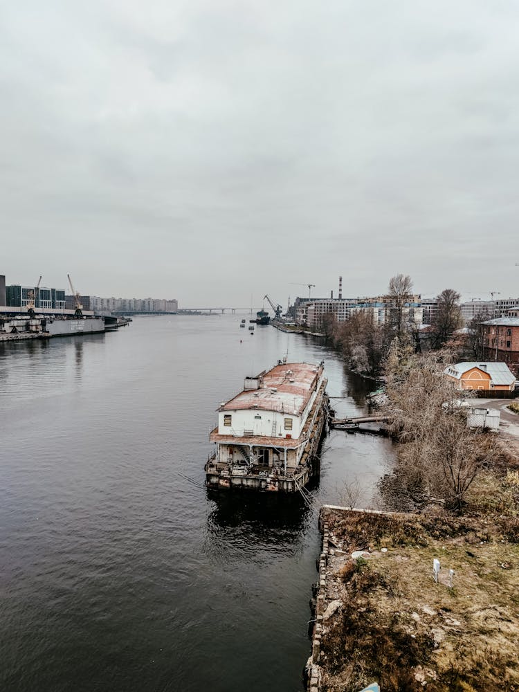 A Docked Houseboat