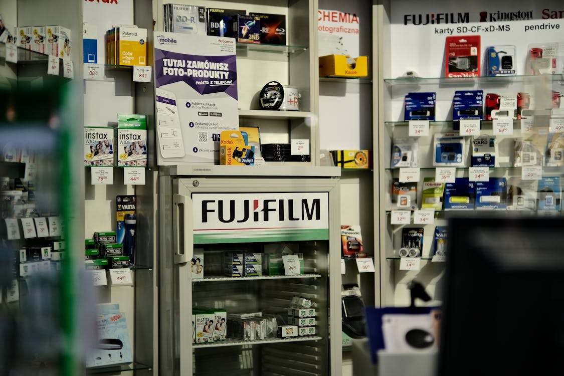 Dükkan, Fujifilm, hisse senetleri içeren Ücretsiz stok fotoğraf